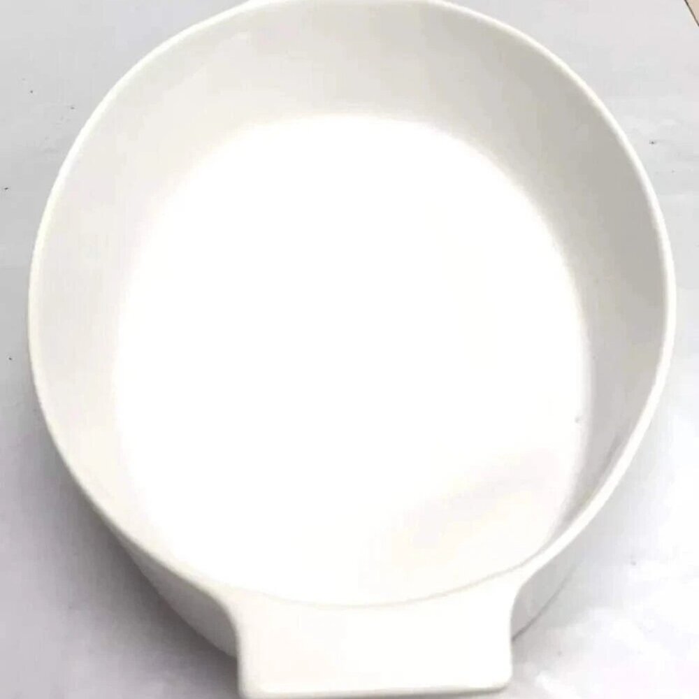 Over and Back Oven To Table White Oval Baking & Serving Dish 13.7 x 9 x 3" NWOB